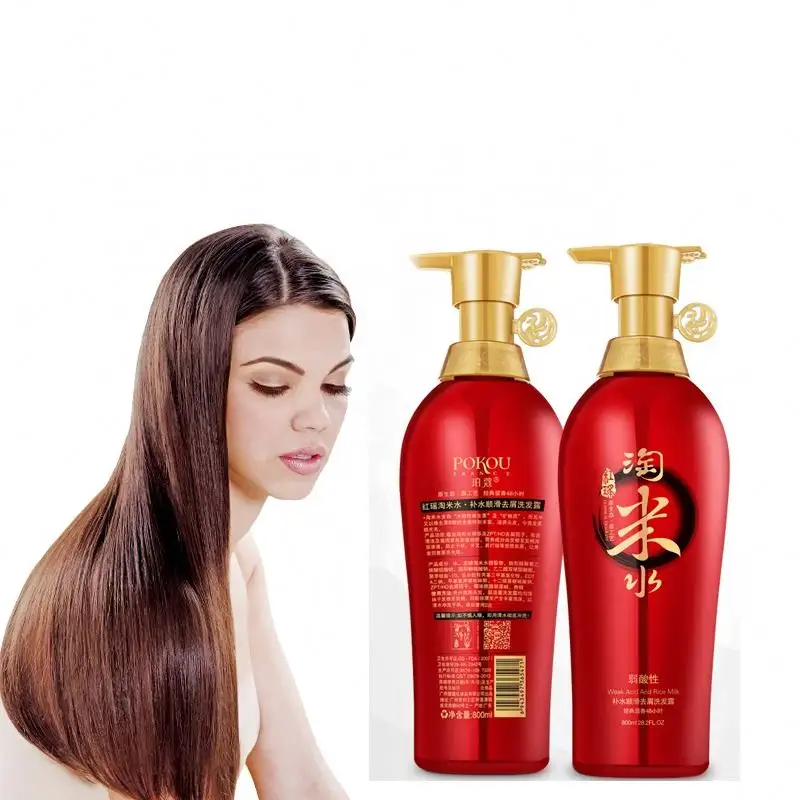 Marca própria por atacado de marca famosa, os melhores shampoos de cabelo sem sulfato de ervas naturais para cabelos secos