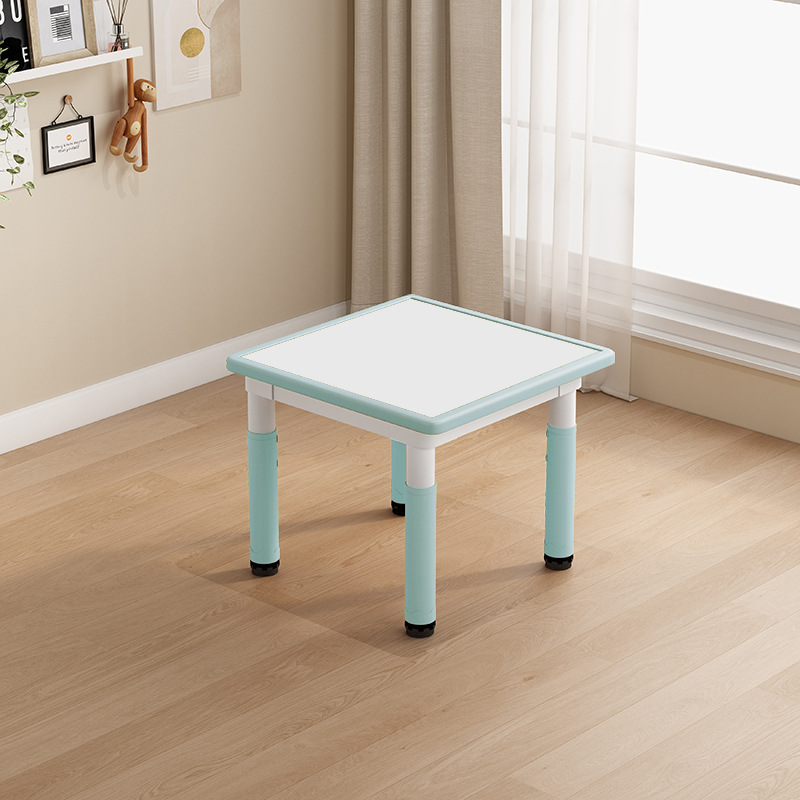 Bureau bleu clair + blanc