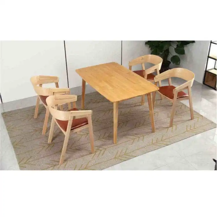レストランとバーのための最高品質のテーブルと椅子カスタマイズされた木製のダイニングテーブル