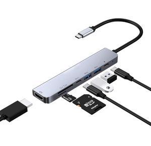 7 in 1 7in1 multifunzionale tipo c hub usb per macbook, più usb tipo-c hub, per macbook hub 2 tipo c porta - Product Image 5