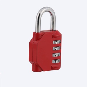 Logo personalizzato di alta qualità 4 cifre codice in lega di zinco Resettable lucchetto combinazione di alta sicurezza con funzione di Reset Password - Product Image 3