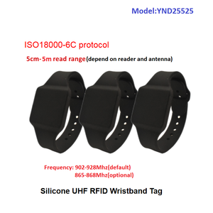 Wristband RFID Tag Uhf Personnel ID Tag <strong>Program</strong> / <strong>Read</strong> and <strong>Write</strong> Short Range Passive Rfid Uhf Iso Tag 840-960mhz - Product Image 5