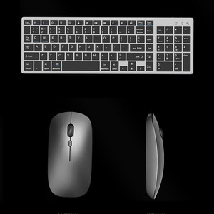 Recargable inalámbrico ultrafino de moda teclado y ratón Combo ergonómico Oficina 2,4G inalámbrico Bluetooth - Product Image 1