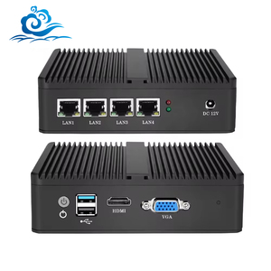 HelorPC Firewall Fanless Mini PC Intel Ce-leron Procesador N2830 DDR3 RAM mSATA SDD 4 Gigabit Ethernet WiFi Pfsense VPN Router - Product Image 1