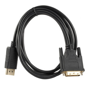 1080p adaptador displayport para dvi 24 + 1 cabo 1.8m 6ft dp para cabo dvi