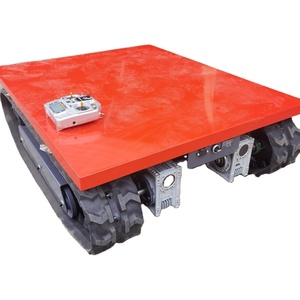 Pista del tren de rodaje de 1 tonelada, oruga de goma que carga 100Kg/800kg, plataforma robótica, tren de rodaje de chasis con orugas de goma - Product Image 1