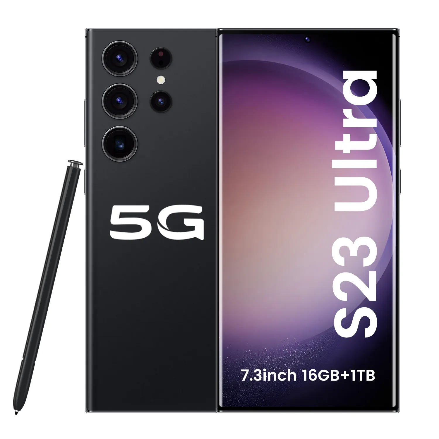 Telepon seluler murah kualitas tinggi telepon seluler pintar Android S23 Ultra laris S23 Ultra asli 6,7 inci OLED HD