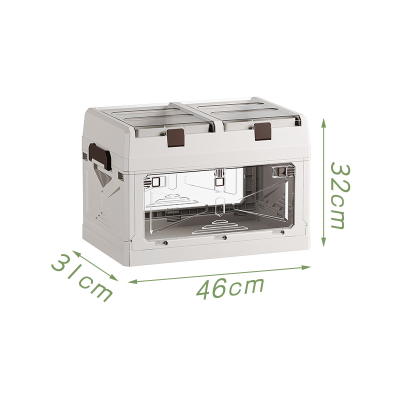 High-top small transparent folding case