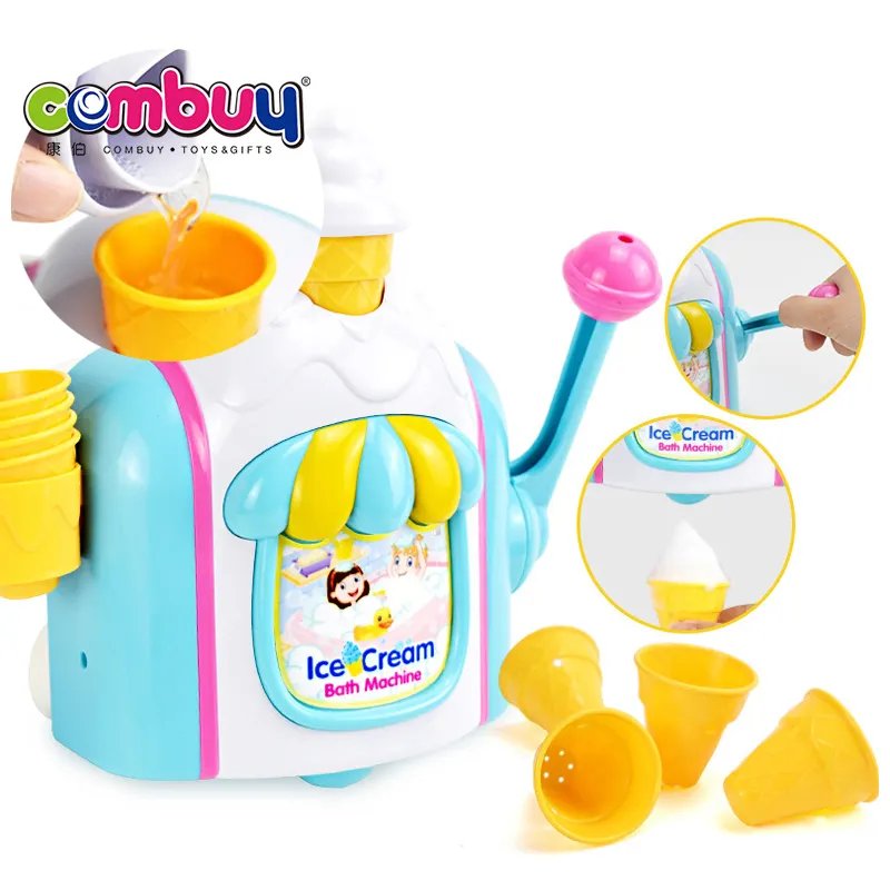 Cuarto de baño del bebé máquina de helados de burbuja de juguete de baño