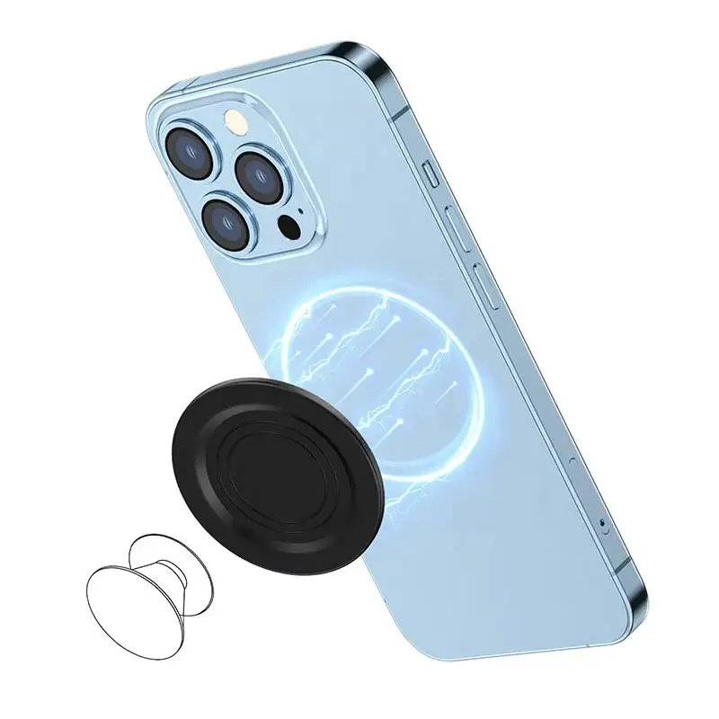 Ücretsiz örnek yeni tasarım manyetik telefon tutamağı p-socker kavrama için amaçlanan ve telefon halka tutucu manyetik taban cep telefon tutucu