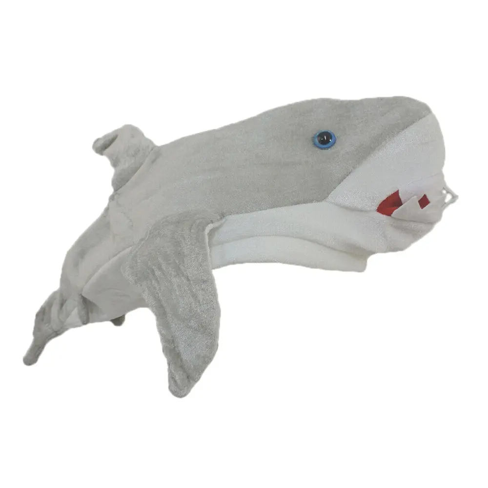 5068 peluche grande cappello di squalo bianco grigio novità Jaws Ocean Costume Cap Soft Shark Sea Animal Costumes