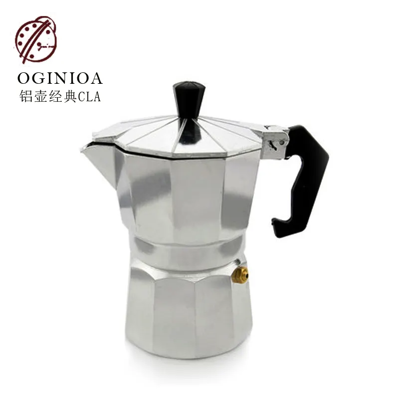 Taşınabilir 3/6cup alüminyum kafeterya espresso kahve makinesi Bialetti kahve makinesi