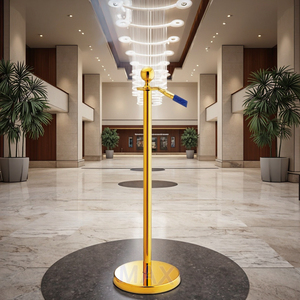 Vàng di động <span class=keywords><strong>stanchion</strong></span> và đỏ Thảm sự kiện giao thông rào cản với hàng rào dây - Product Image 5