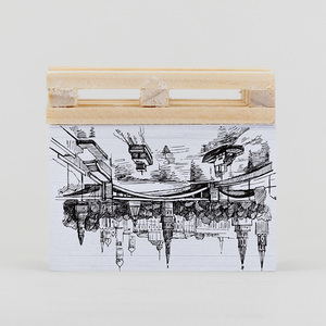 Cubo de papel grueso popular Notas adhesivas Diseño fácil de rasgar con función de hojas sueltas Papelería para estudiantes - Product Image 3
