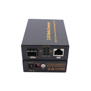 ตัวแปลงสื่อ RJ45 2.5G SFP OEM 2.5Gbps UTP เป็น SFP DC12V แปลงสื่อออปติคอล - Product Image 6