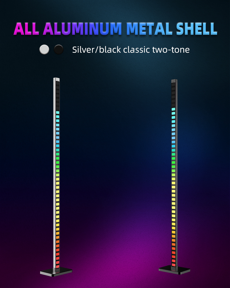 122cm Nordic Modern Decorative Portable Outdoor Music Melody Light Remote Controlled LED Light RGB Indoor Corner Floor Lamp