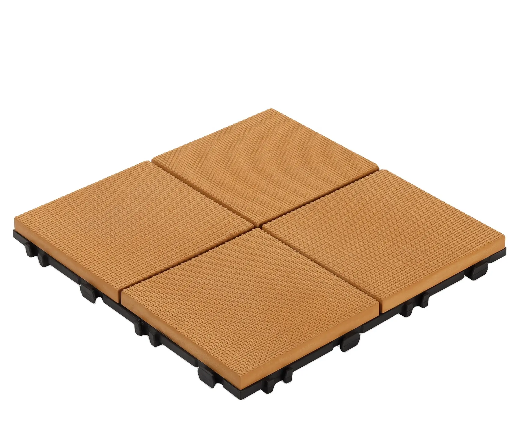 Baralho composto intertravamento durável, azulejos wpc telha de plástico XF-N010-2 300*300*25mm