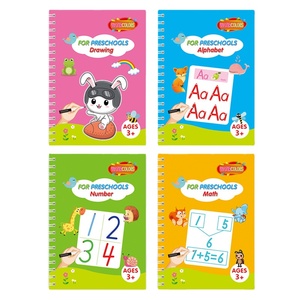 Impresión de logotipo personalizado, libro de borrado en seco, libro borrable, cuadernos de práctica para niños, rastreo de palabras del alfabeto mágico, libro para niños en edad preescolar - Product Image 2