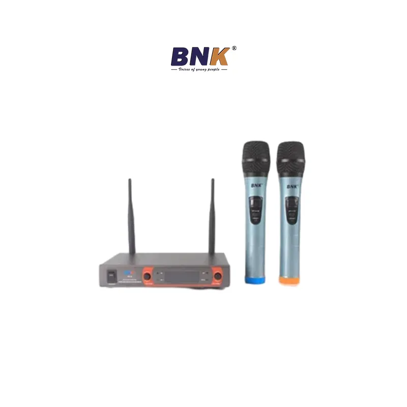 BNK mikrofon kondenser, mikrofon biru kapsul MIK VHF genggam ktv mikrofon nirkabel profesional
