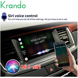 Krando Wireless apple Carplay Interface Android Auto Module Upgrade for <strong>Peugeot</strong> 2008 3008 Plug and Play Adapter Smart <strong>Box</strong>