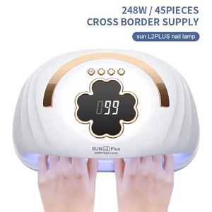 248W LED UV luce asciugatrice Gel smalto con 45 LED 4 impostazione Timer Display LCD schermo sensore automatico professionale due mani lampada per unghie - Product Image 2
