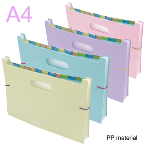 Foska Student Office A4 PP Material Bolsa de archivo expandible con asa portátil 13 bolsillos Bolsa de almacenamiento clasificada para documentos - Product Image 2