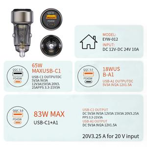 65w Super Fast <strong>Charger</strong> <strong>One</strong> Tow Two Car Cigarette Lighter Conversion Head Multi Usb Car Use 100w Car Phone <strong>Charger</strong> - Product Image 6