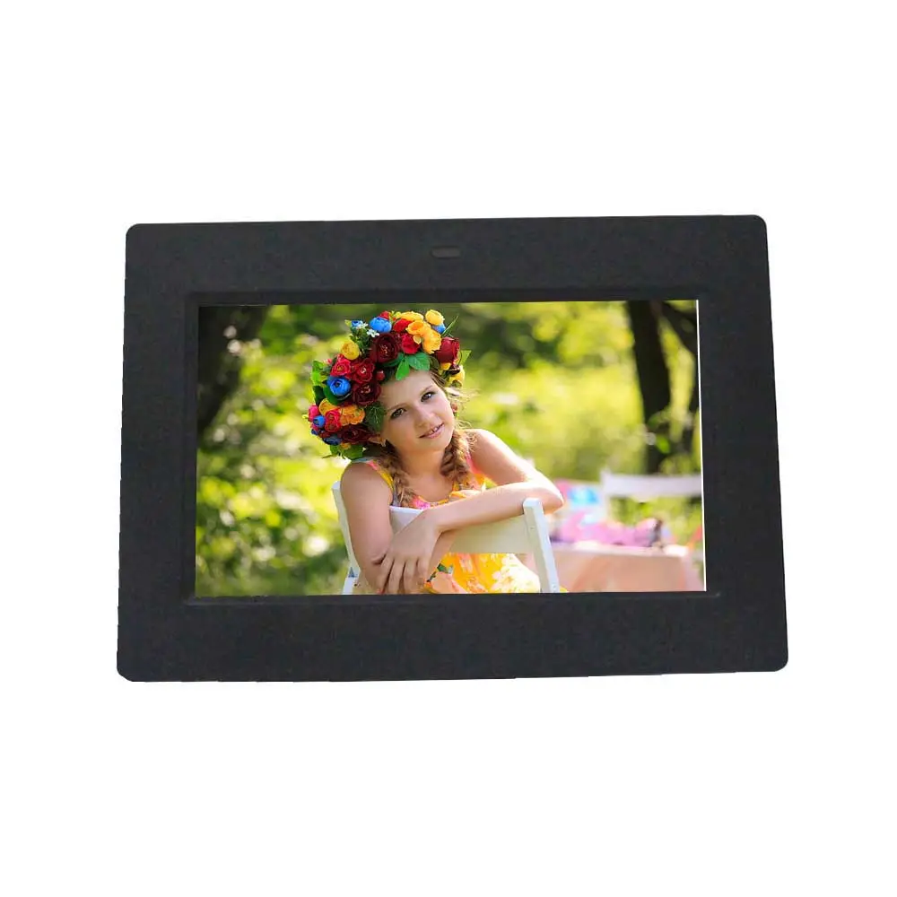 Moldura para fotos digitais Smart WiFi de 7 polegadas 1280x800 IPS LCD tela sensível ao toque rotação automática retrato e paisagem com 16 GB de memória integrada