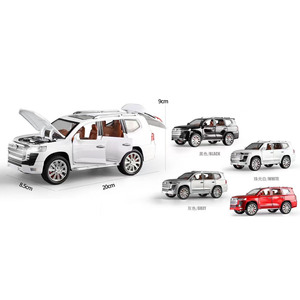 カスタマイズされたコレクション1:24スケール高級ダイキャストモデルの車のドアは音を開くことができ、子供のための軽合金プルバック車 - Product Image 1