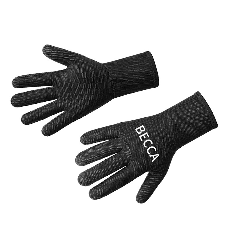 Gants à pois imprimés football becca noirs
