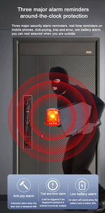S666Max Smart Lock con Video citofono Tuya APP telecomando e riconoscimento delle impronte digitali con chiave chiave Multi-sblocco - Product Image 4