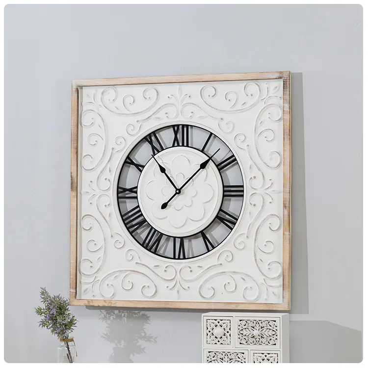 Futing-Reloj Digital De Pared De madera para decoración del hogar, cronógrafo De lujo, estilo europeo y americano