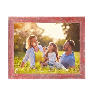 HMS <strong>9</strong>\&quot; <strong>X</strong> <strong>12</strong>\&quot; Rustic Farmhouse Style MDF Photo <strong>Frame</strong> Red Wood <strong>Frame</strong> with Glass Front for Photos Simple Square Design for DIY - Product Image 2