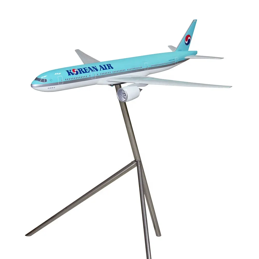 수제 비행기 모델 대한 항공 보잉 B777-200 스케일 1/50 120cm