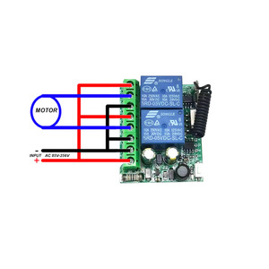 DC12V 10A 24V ก้านโยกมอเตอร์สวิทช์ไฟเครื่องส่งสัญญาณ433MHz สวิตช์ควบคุมระยะไกลไร้สาย - Product Image 4
