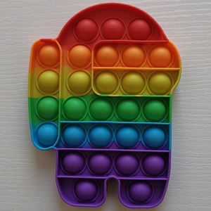 Biểu tượng tùy chỉnh và màu sắc đẩy <span class=keywords><strong>Pop</strong></span> bong bóng Thần Tài cảm giác đồ chơi austism căng thẳng lo lắng cho trẻ em và người lớn - Product Image 4