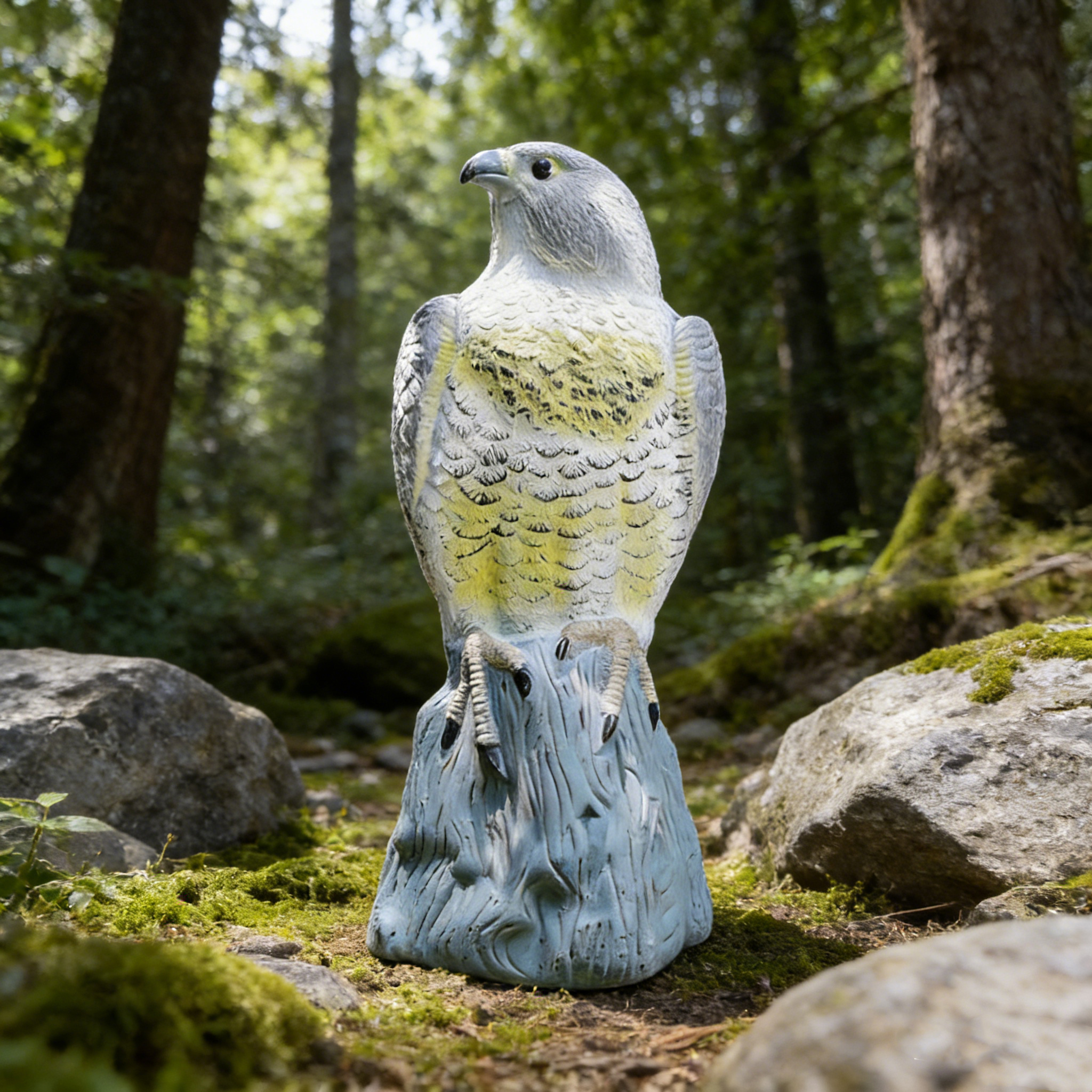 Natural Peregrine Falcon Pattern (Grey/White/Yellow)
