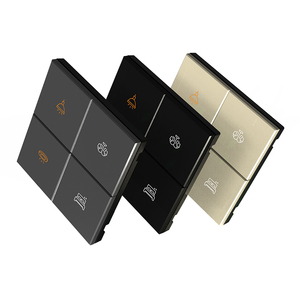 Yeni özelleştirme ev otel duvar akıllı anahtar <span class=keywords><strong>KNX</strong></span> anahtarları itin 3/4 butonlar anahtarı akıllı ab standart plastik malzeme - Product Image 1