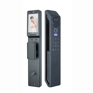 Yeni liste akıllı kilitler görsel telefon interkom fonksiyonu ile kamera 3D yüz tanıma parmak izi kilidi Villa otel ev için - Product Image 2