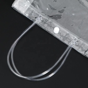 Özel PVC hediye çantası plastik düğme çanta şeffaf el doğum günü düğün hediyesi