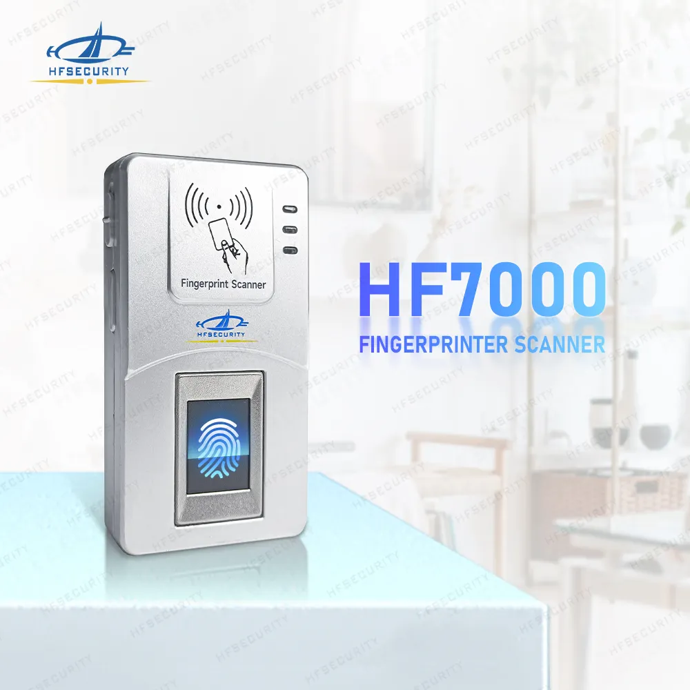 HFSecurity HF7000 Scanner di impronte digitali biometrico nfc portatile senza fili con certificato FBI veloce con SDK gratuito