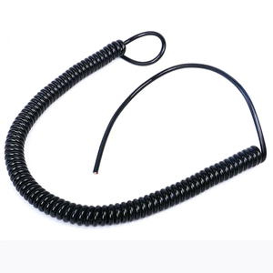 Good Flexibility Spiral <strong>Cables</strong> Spring <strong>Cables</strong> Trailer <strong>Cable</strong> for Industrial Electronic - Product Image 6