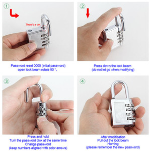 4-значный замок с кодовым паролем - Product Image 3