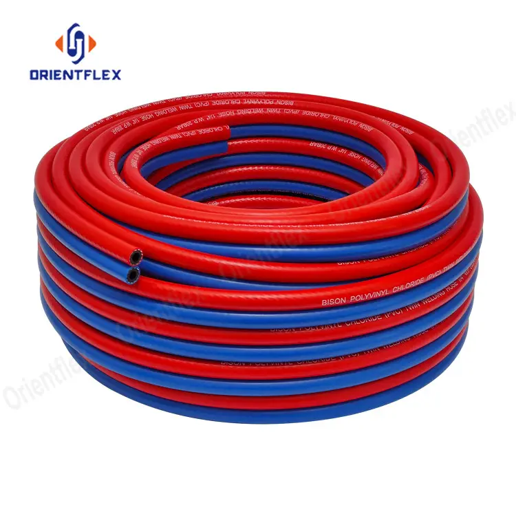 8Mm PVC oksijen asetilen e n e n e n e n e n e n e n e n e n e gaz kesme kaynak hortumu boru hortumları