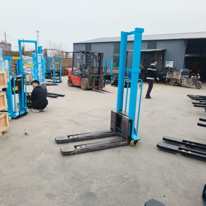 New Condition Manual Hydraulic Stacker Truck Electric Forklift Small <strong>Loader</strong> for Efficient <strong>Loading</strong> and <strong>Unloading</strong> - Product Image 1