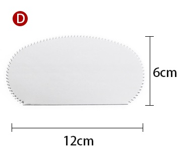 silver - D - Oval doctor blade
