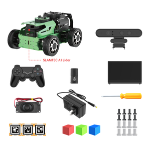 Hiwonder JetAcker con telecamera di profondità 3D Ackermann struttura ROS2 Robot educativo per la guida automatica alimentato da Jetson Nano