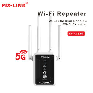 Fábrica Atacado PIX-LINK 5Ghz 3800Mbps Sem Fio de Longo Alcance Sinal Wi-Fi Repetidor 4G Amplificador de Rede Impulsionador Wi-Fi Extensor