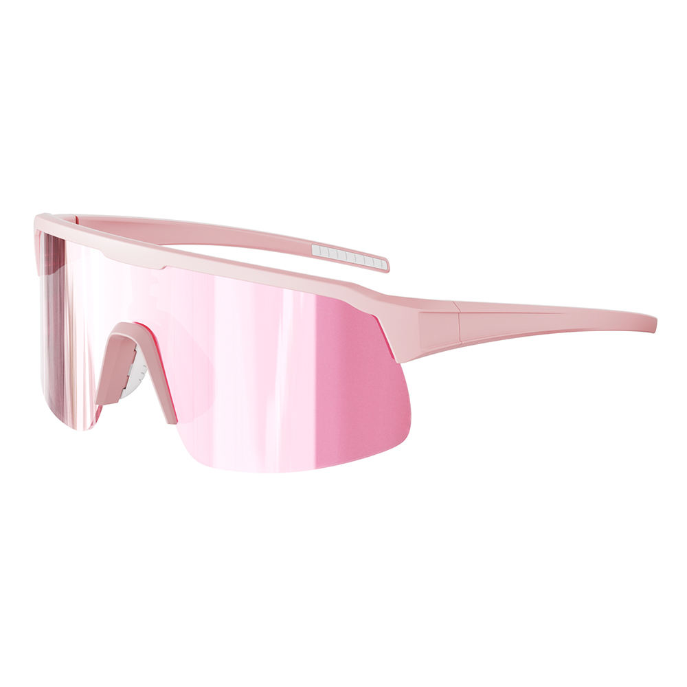 Lentille à revêtement miroir rose