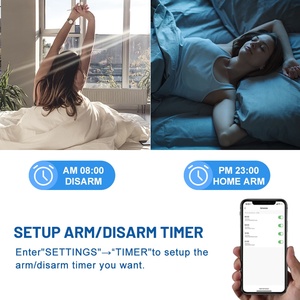 Daytech-Sistema de seguridad para el hogar, kit de sensor de control de aplicación Tuya, wifi, alarma GSM, antirrobo, fuego, humo, ventana, puerta, red PSTN - Product Image 5